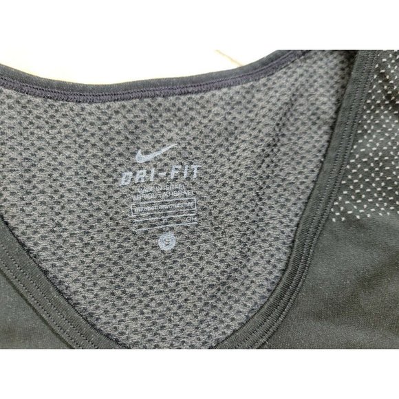 Nike DriFit Women's Small Seamless Athletic Tank Top Gym Running Black Stretch - Picture 4 of 7